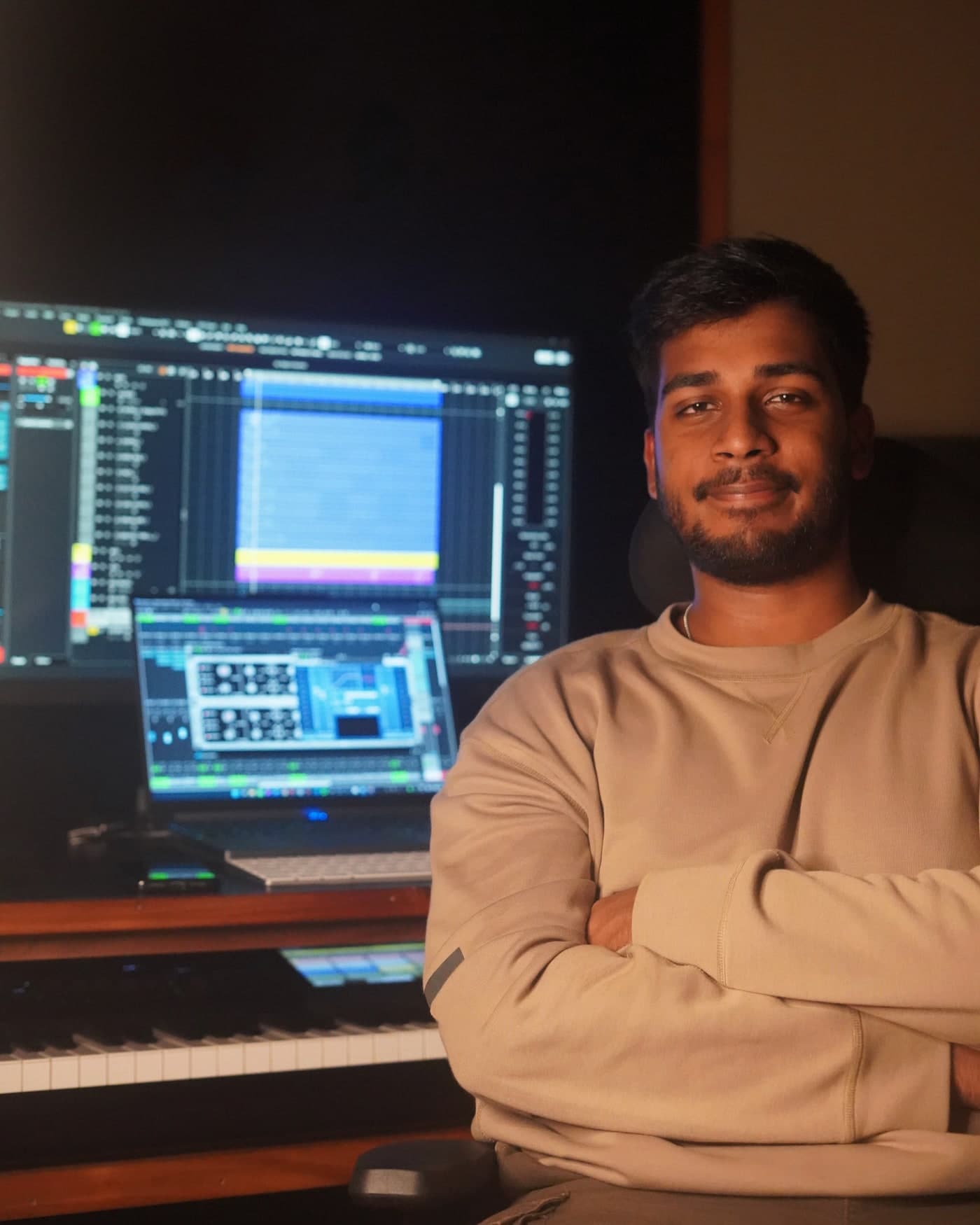 Portrait of Sangeeth Peter, Audio Engineer at Auralume Studios